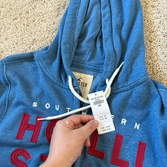 NWT‎ Hollister Women’s Blue Hoodie and Sweats Size L-XL Casual Relaxation - Picture 4 of 14